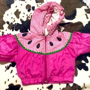 So cute Vintage Carter’s baby girl watermelon jacket wind breaker